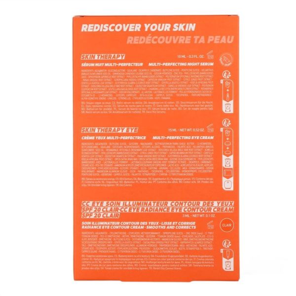 Coffret Booste Ta Peau - Skin Therapy Light 10 ml, Skin Therapy Eye 15 ml, CC Eye Doré 3 ml