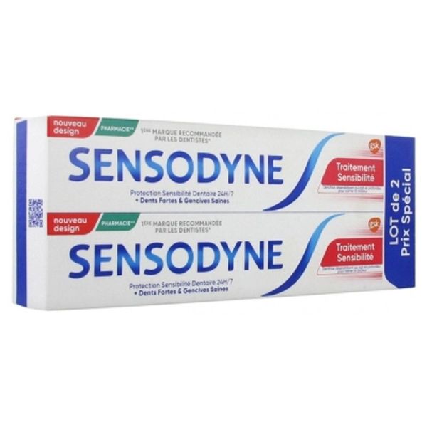 Dentifrice Traitement Sensibilité - 2x75ml