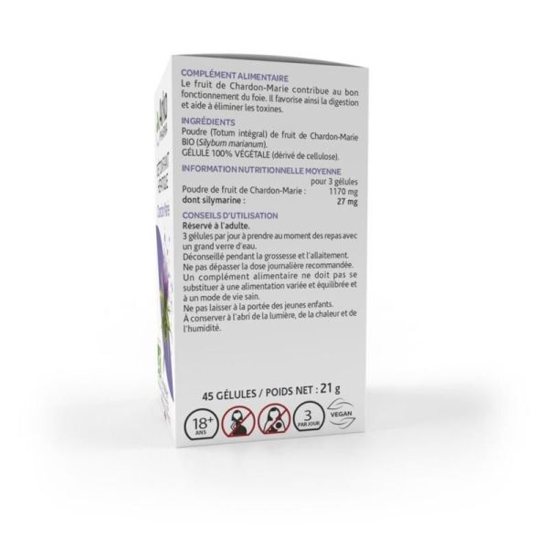Arkogélules® Chardon Marie BIO - 45 gélules