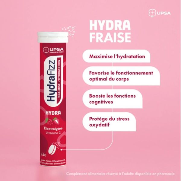 Hydrafizz Hydra Comprimés effervescents - 16 comprimés