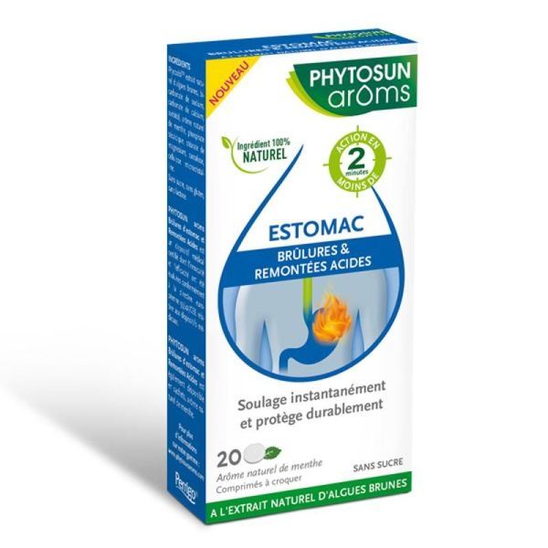 Digestion et Elimination Brûlure d’estomac et remontées acides – Comprimés - 20 comprimés