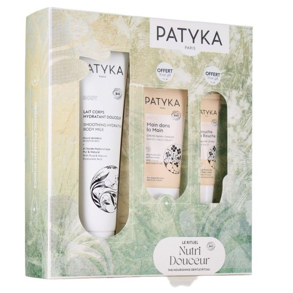 COFFRET BODY - Le Rituel Nutri Douceur - Lait Corps Hydratant Douceur 150 ml + Crème Mains et Ongles 40 ml Offerte + Baume Lèvres 10 ml Offert