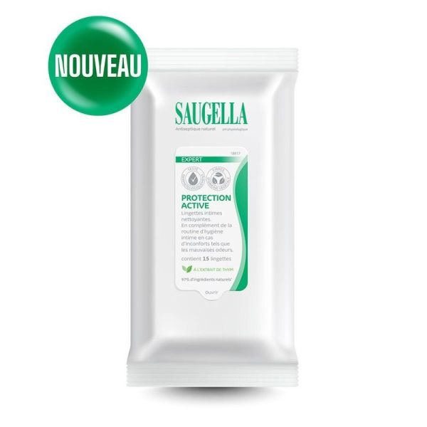 Expert Protection Active Lingettes Intimes - 15