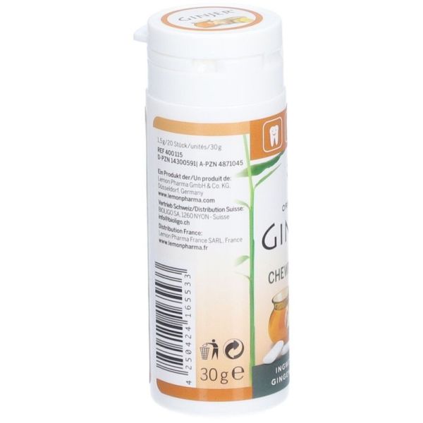 Chewing-Gums Gingembre Miel - 30g