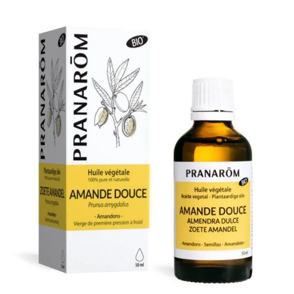 Huile végétale Amande douce Bio - 50ml