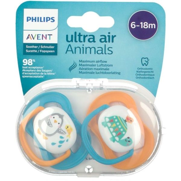 Sucette Ultra Air Animals - Lot de 2