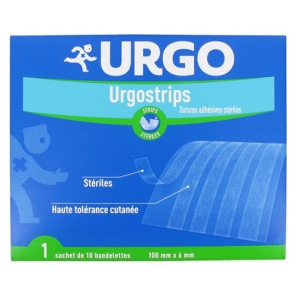 Urgostrips Bandes Adhésives - 10 Bandelettes