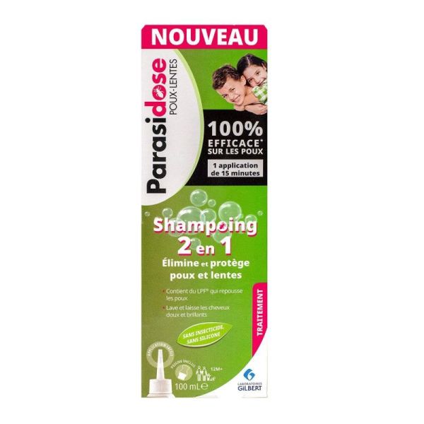 Parasidose Poux-Lentes Shampoing 2en1 - 100 ml + 1 Peigne