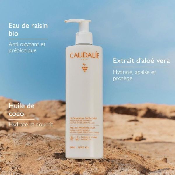-Lait Réparateur Après-Soleil à l'Aloe Vera Vinosun Protect - 400 ml
