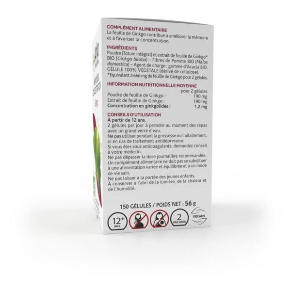 Arkogélules BIO Ginkgo - 150 gélules