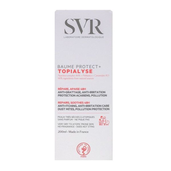 Svr Topialyse BAUME PROTECT +Apaise, répare et protège toutes les peaux à tendance atopique - 200ml