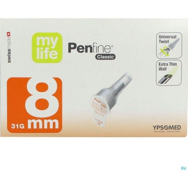 Penfine Classic Aiguille pour Stylo Injecteur - 8mm