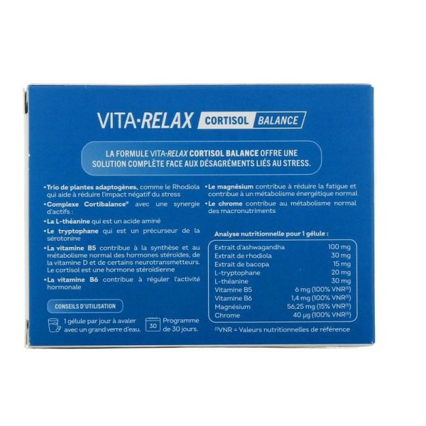 Vita Relax Cortisol Balance - 30 gélules