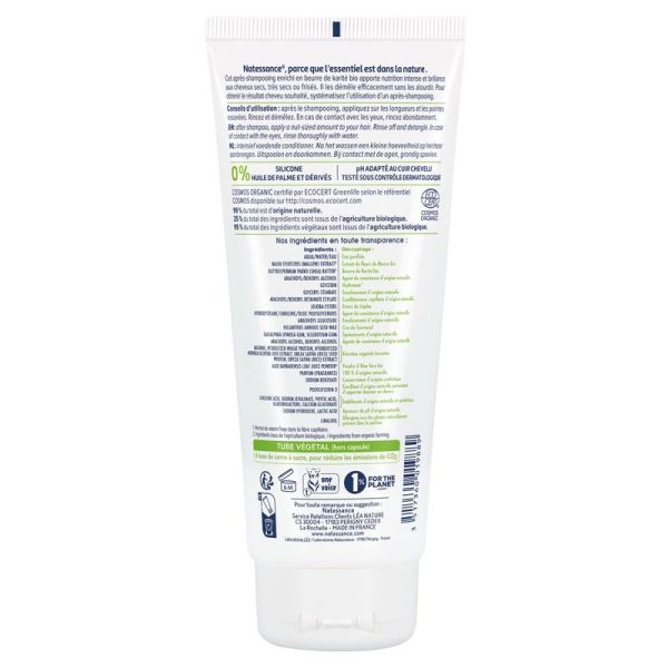 Après-Shampoing Ultra-Nourrissant Bio et Kératine Végétale - 200ml