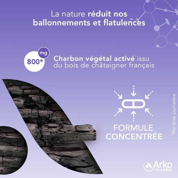 Arkogélules® Charbon Végétal Activé - 40 gélules