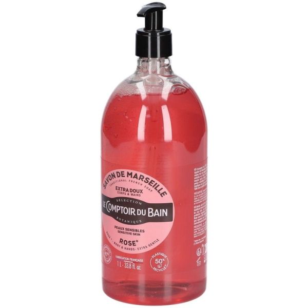 Savon Traditionnel de Marseille Rose - 1L