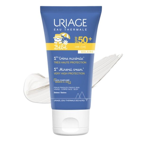 Protection solaire BÉBÉ - 1ÈRE CRÈME MINÉRALE SPF50+ - 50 mL