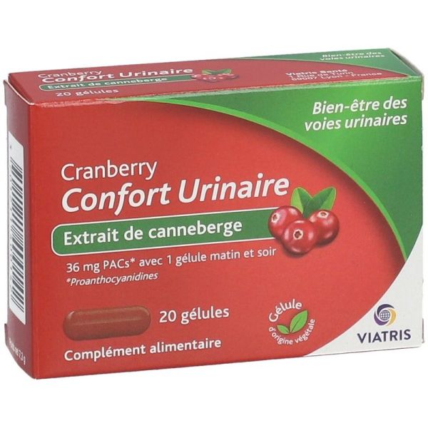 Cranberry Confort Urinaire - 20 gélules
