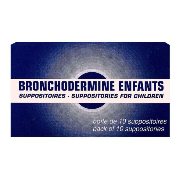 BRONCHODERMINE ENFANTS, suppositoire - 10 suppositoires