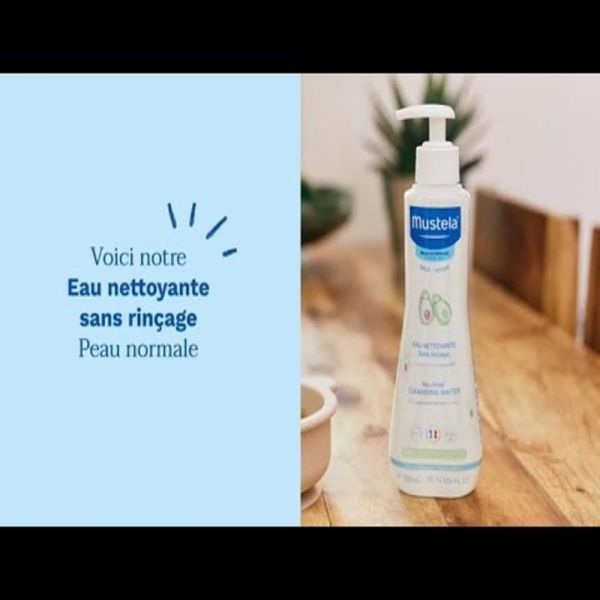 Peau normale Eau nettoyante bébé sans rinçage à l'avocat BIO - 500ml