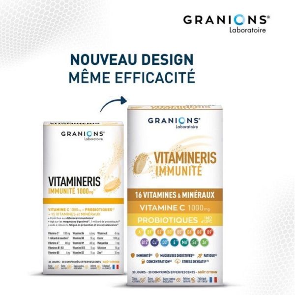 Vitamineris Immunité 1000mg - 30 comprimés