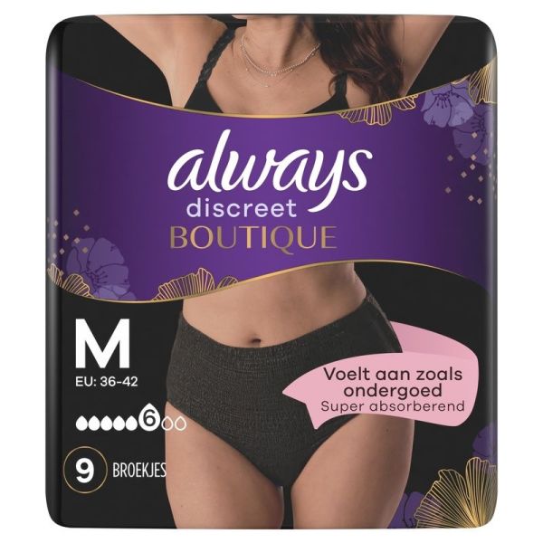 Culottes fuites urinaires Discreet Boutique - Taille M Noir