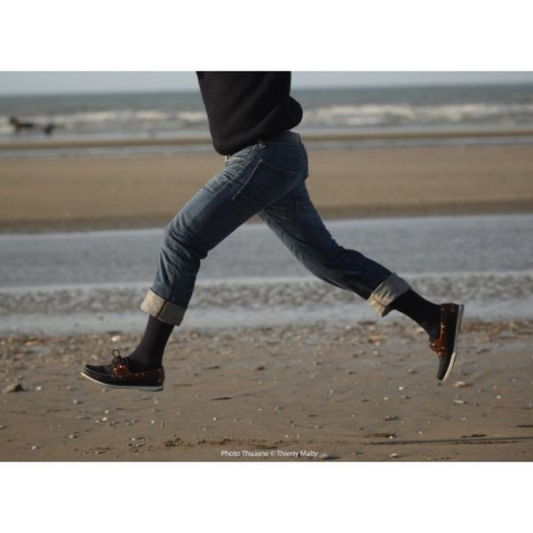 City Confort Bas de contention pied ouvert - Noir