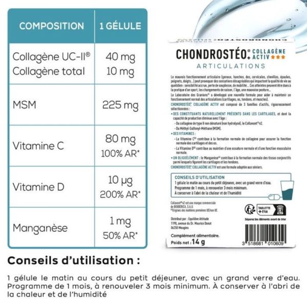 Chondrostéo+ Collagène Activ - 30 g