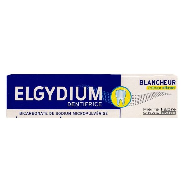 ELGYDIUM Dentifrice Blancheur Citron - 75ml