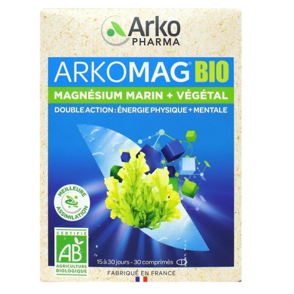 Arkopharma Arkomag Bio - 30 Comprimés