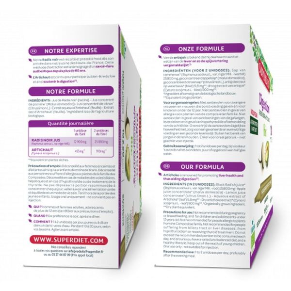 Radis noir Artichaut Bio - 20 unidoses