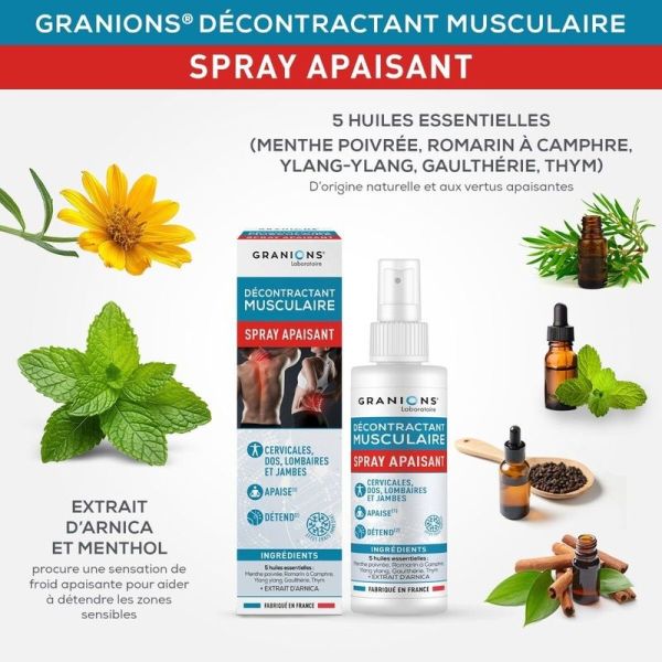 Décontractant Musculaire spray apaisant - 100ml