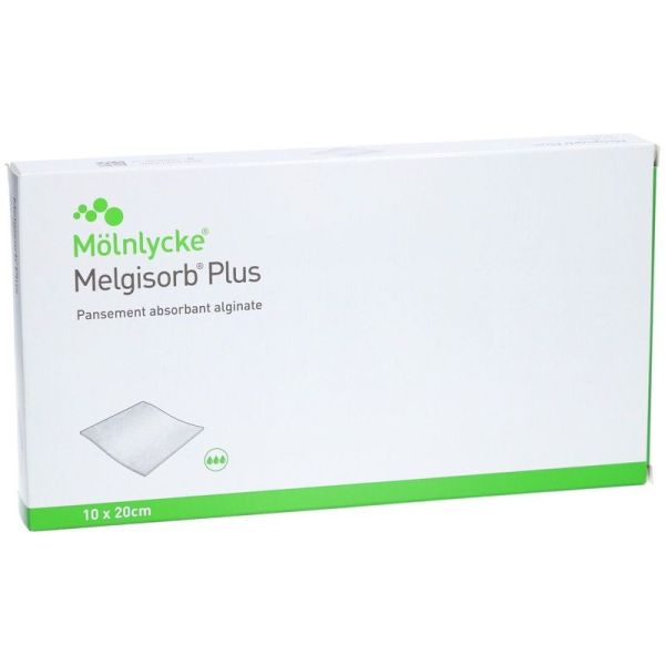 Melgisorb Plus Pansement Alginate Absorbant Stérile - 10x20cm