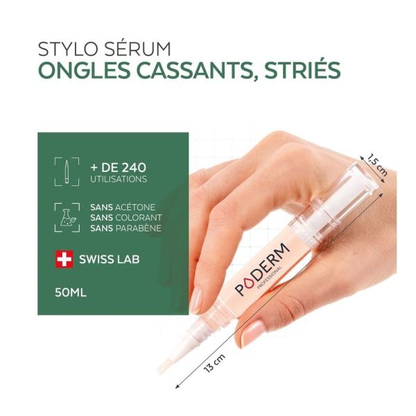 Stylo Durcisseur Ongles Cassants, Striés