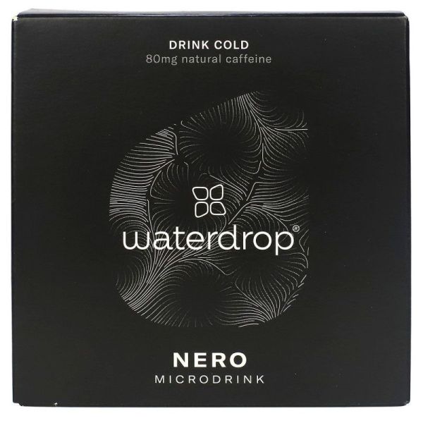 Waterdrop Microdrink NERO Saveur noix de cola, charbon actif, guarana et mûre - 12 capsules à dissoudre