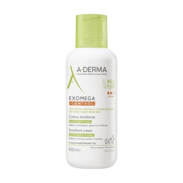 EXOMEGA CONTROL Crème émolliente anti-démangeaisons - 400ml