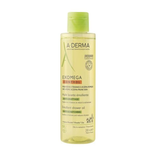 EXOMEGA CONTROL Huile lavante émolliente anti-démangeaisons - 200ml