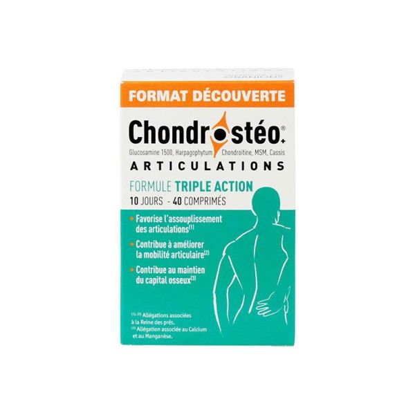 Chondrostéo+ Triple Action - 40 comprimés