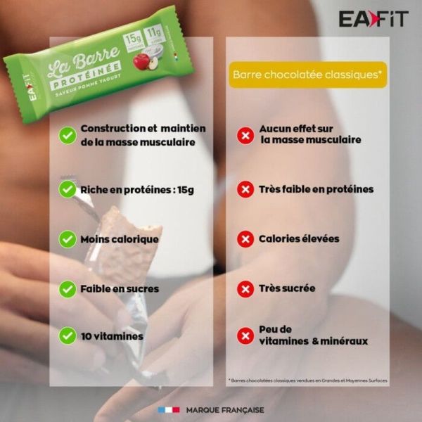 Barre Protéinée Pomme Yaourt - 46 g