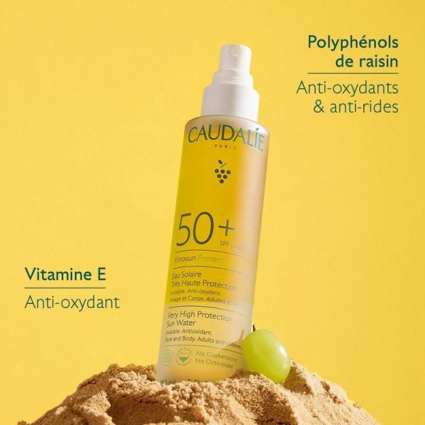 Vinosun Protect Eau Solaire Très Haute Protection SPF50+