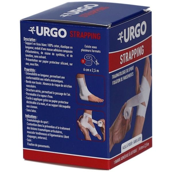 Strapping Bande Adhésive Élastique - 2,5 m x 6 cm