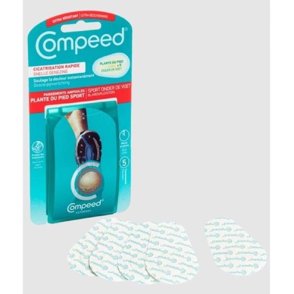 Pansements Ampoules Plante du Pied Sport - 5 unités