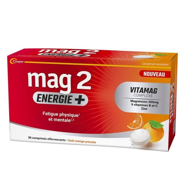 Mag 2 Energie+ - 30 comprimés effervescents