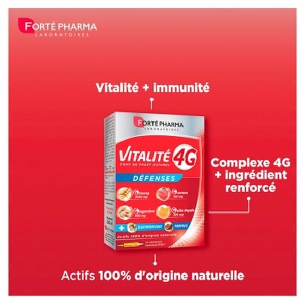 Vitalite 4G Défenses - 20 ampoules