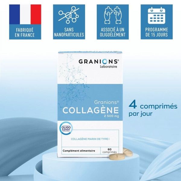 Collagène 2500 mg - 60 comprimés