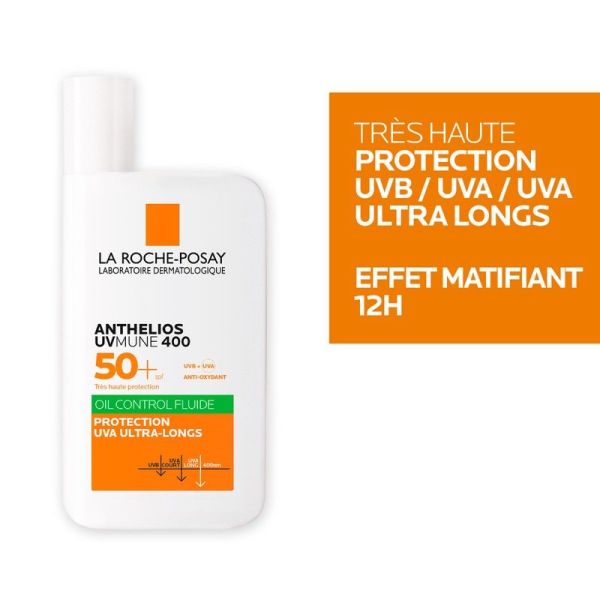 ANTHELIOS UVMUNE 400 Fluide Solaire Visage Matifiant - 50ml