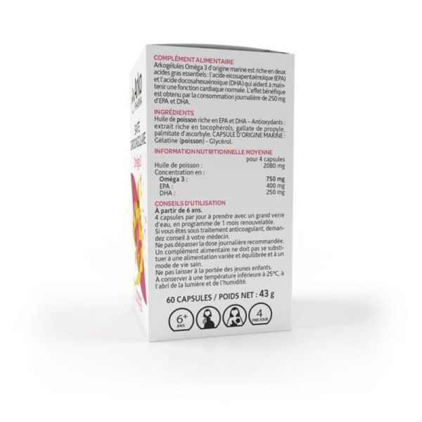 Arkogélules Oméga 3 - 60 capsules