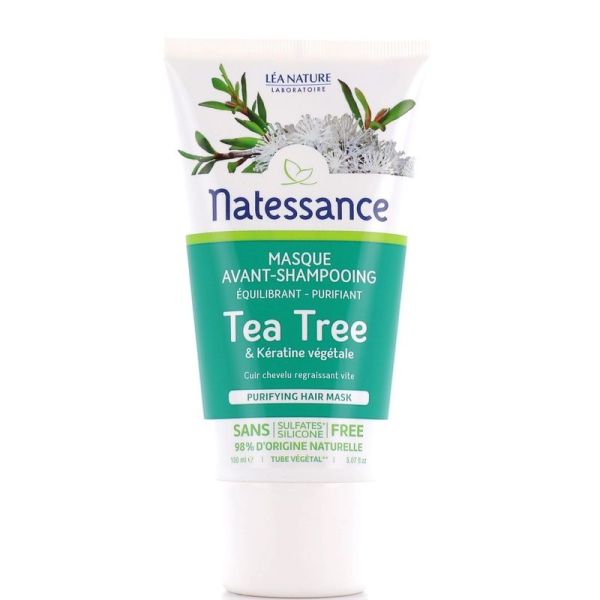 Masque avant-shampooing purifiant Tea Tree et kératine végétale - 150 ml