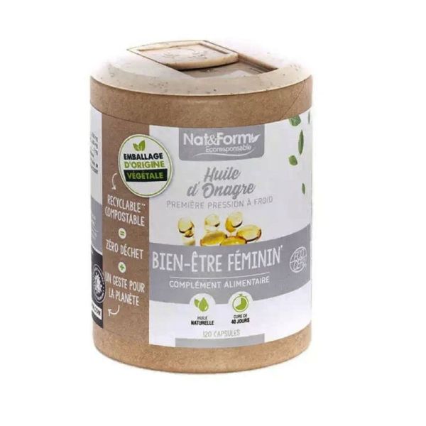 Huile d'onagre en capsules - 120 capsules