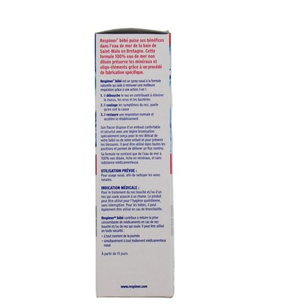 Spray nasal bébé nez bouché - 100 ml